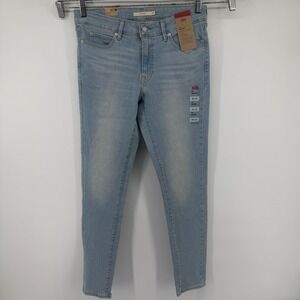 Levi's Jeans Womens 29 Light Blue 711 Skinny Mid Rise Stretch Denim Pants new